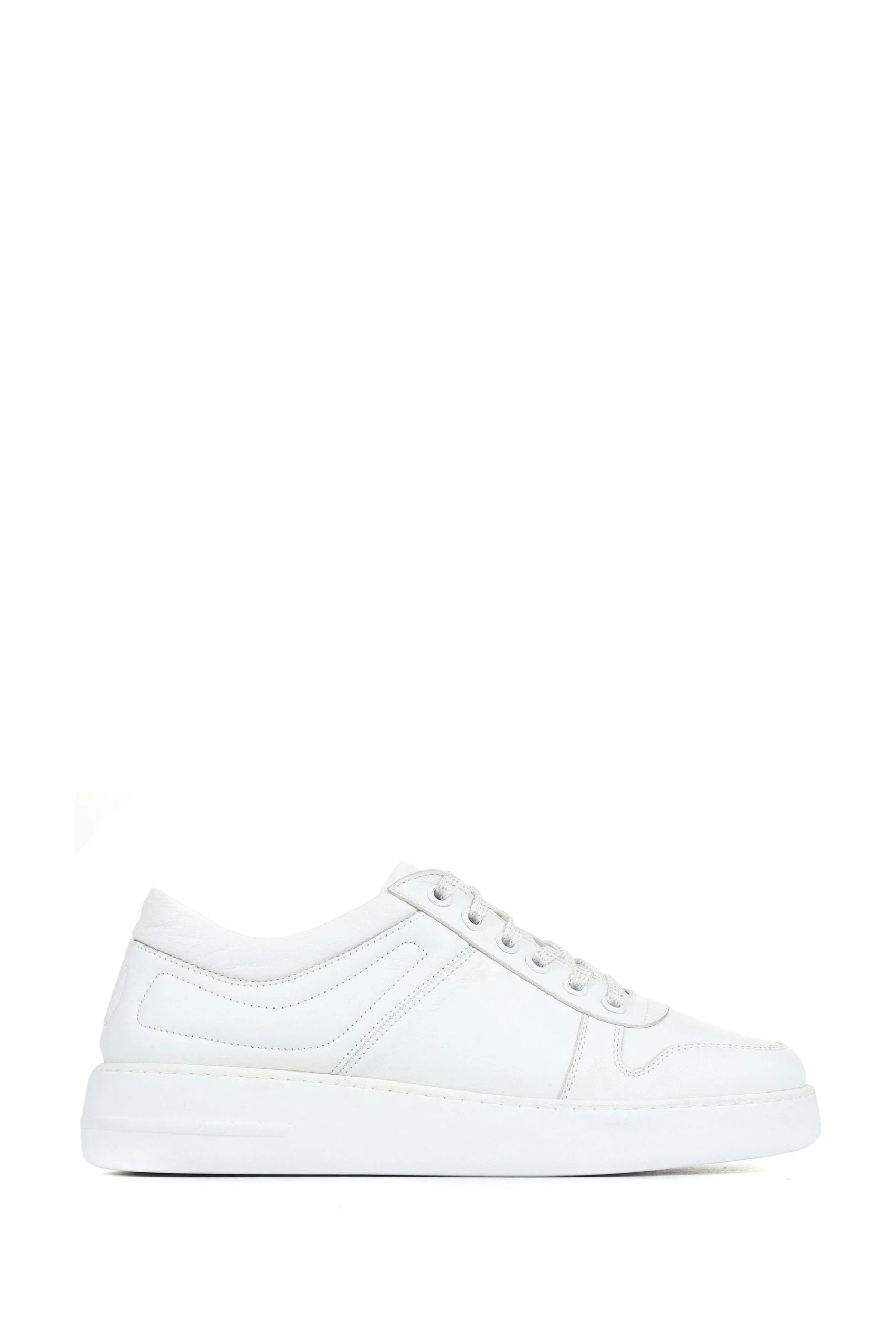 Jones Bootmaker Alani White Leather Platform Trainers 3 Jones Bootmaker Alani White Leather Platform Trainers